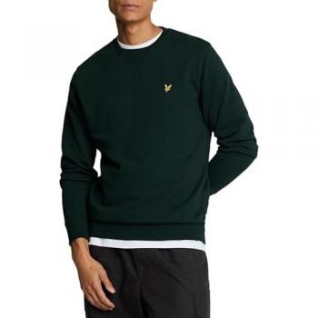 Lyle & Scott Men's Dark Green Crew Neck Sweatshirt - XXL
