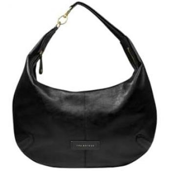 The Bridge Flavia Leather Shoulder Bag 39 cm - Black, One Size