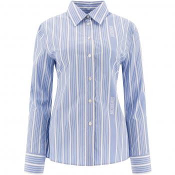 Jacquemus Women's Logo Light Blue Dress Shirt, Size XS (La Chemise De Costume)