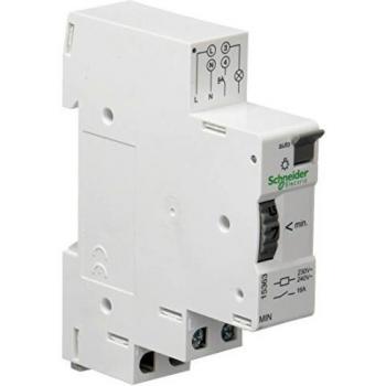 Schneider Electric 15363 Acti 9 Minutero MIN Temporizador Electromecánico Desde 1 a 7min, 68mm x 83mm x 18mm, Blanco