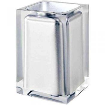 Gedy RA980200300 Portacepillos, Blanco, 7.2x7.2x11 cm