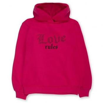 Sudadera de niña Tuc Tuc Dark Romance con capucha en rosa, talla 7 años