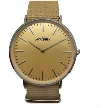 ARABIANS Reloj Analógico para Hombre de Cuarzo con Correa en Tela HBA2228B