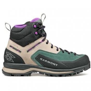 Botas de montaña GARMONT Vetta Tech Gore-Tex (Chateau Grey/Dewberry Violet) para mujer, tamaño 38, color beige y verde