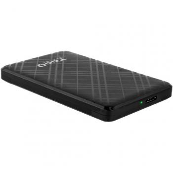 TooQ TQE-2500B Caja Externa para Discos Duros HDD/SSD de 2.5, USB 3.1 Gen 1, Color Negro, Montaje sin Tornillos