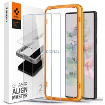Protector de Pantalla Spigen AlignMaster para Google Pixel 7 - Vidrio Templado 9H, Instalación Fácil, 2 Unidades