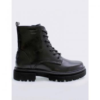 Botín Mustang Militar 50769 Negro Talla 39 Plataforma Stretch