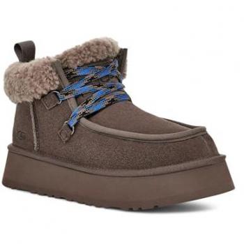 UGG Funkarra Cabin Cuff Women's Boots - Grey and Dark Brown Options