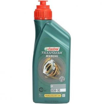 Aceite para engranajes CASTROL Manual EP 80W90 1L - Aceite de transmisión, viscosidad 80W90, capacidad 1 litro, formulación diseñada para transmisiones manuales, proporciona protección contra el desgaste y