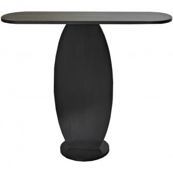 Consola multiusos Dmora efecto madera antracita 100x30 h81 cm