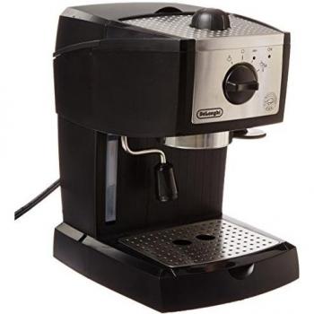 DeLonghi - Cafetera Espresso Ec155, 1L, 15 Bar, Negro-Metal,