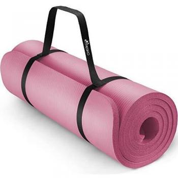 Esterilla de Yoga y Fitness TRESKO - Antideslizante, Espuma NBR, 190 x 100 x 1,5 cm, con Tragegurt
