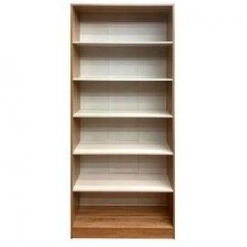 Estantería Boreal 6 Estantes Cambria/Blanco 202x80x28 cm
