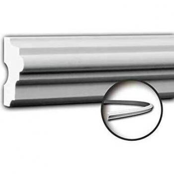 Moldura decorativa flexible de estuco estilo Neoclásico blanca 2 m Profhome