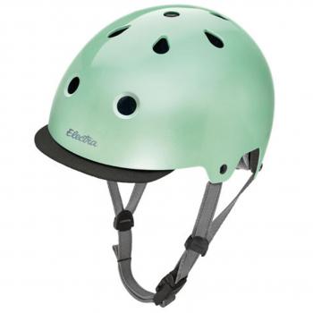 Electra Bicycle Electra Fahrrad Helm Solid Color Serie Fidlock ABS Innenpolster waschbar, EHelmetSC, Farbe Sea Glass, Größe M