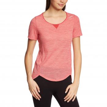 Odlo Unterhemd Shirt Short Sleeve Crew Neck Revolution TW Light - Top Interior térmico para Mujer, Color Rojo, Talla M