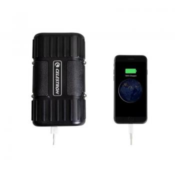 Celestron PowerTank Lithium LT - Portable lithium battery power supply for telescopes, 12V output, lightweight and compact design, built-in USB port for charging devices, LED status indicator, durable construction