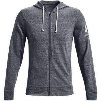 Under Armour Chaqueta Deportiva para Hombre Terry Negro Gris Oscuro