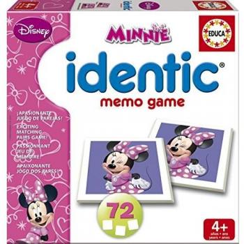 Educa Borrás Disney - Juego Identic con Motivo Minnie Mouse, Color Rosa 15881