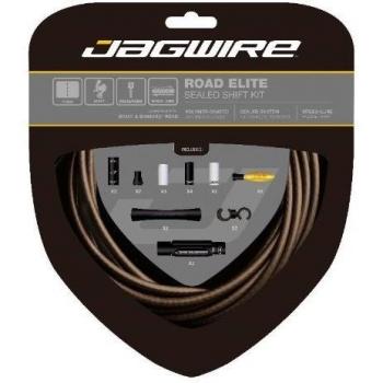 Jagwire Road Elite - Funda impermeable para cable de cambio, color marrón
