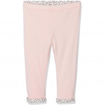 IKKS Junior Legging Reversible Rose Poudre/Blanc Casse Print, Leggings para Bebés, Imp 19, 12-18 Meses