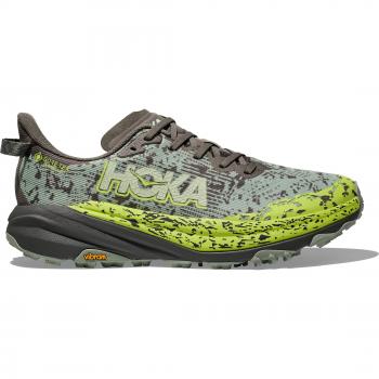 HOKA Speedgoat 6 GORE-TEX Men's Trail Running Shoes - Slate/Aloe Vera, Size 10.5