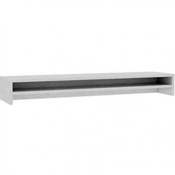 vidaXL Monitor Stand White 100x24x13 cm Engineered Wood