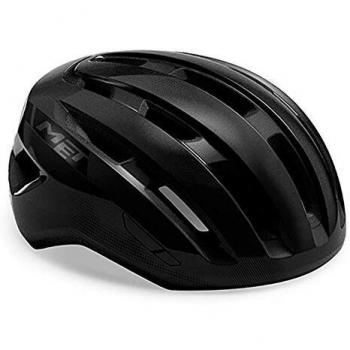 Casco Unisex Met Miles Mips Negro Brillante, Talla M-L