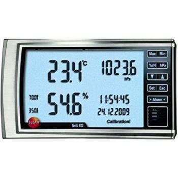 Testo 622 Higrómetro Digital Termo-Higrómetro y Barómetro con Rango de Humedad 0-100% HR y Temperatura hasta +60°C