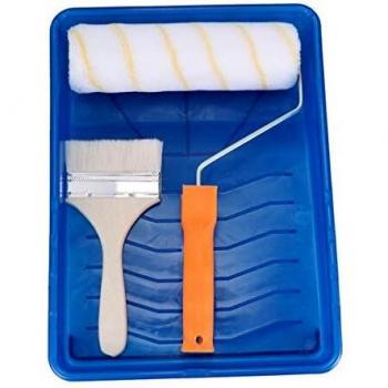 Milisten Kit de Rodillo de Pintura Herramientas de Pincel Bandeja de Rodillo de Pintura Herramientas de reparación de Pared Herramientas de Pintura de casa para Tienda Tienda de hogar