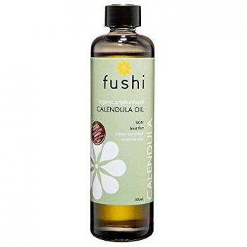 Fushi Organic Calendula Oil 100ml | Fresh-Pressed & Triple Infused for 3 Months | Best for Minor Abrasions, Irritated Skin, Skin Healing | Anti-inflammatory | Oil for Babies | Vegan, Made in the UK