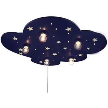 Niermann Standby Luz de Techo de Nubes, diseño Estrellas E14, 25 W, Azul