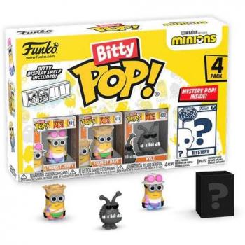 Funko Bitty Pop! Minions: Tourist Jerry, Dave & Kyle 4-Pack