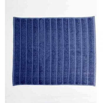 DON ALGODÓN Azul Alfombra baño Modelo Ribs Color, 50 X 70 Cm