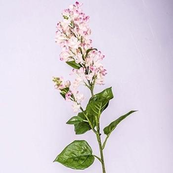 Decorativa rama de lila con flor, rosa, 80 cm, Ø 7 cm - Tallo sintético / Flor artificial - artplants