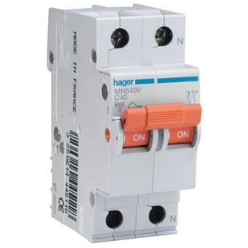 Hager MN540V Interruptor Automático 1P+N 40A Curva C