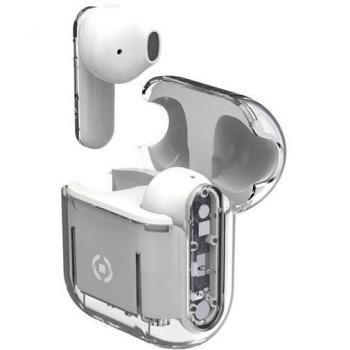 Celly SHEER Auriculares True Wireless Stereo (TWS) Dentro de oído Llamadas/Música Transparente, Blanco