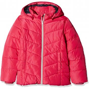 NAME IT Nkfmil Puffer Jacket Camp, Chaqueta para Niñas, Rosa Virtual Pink, 128