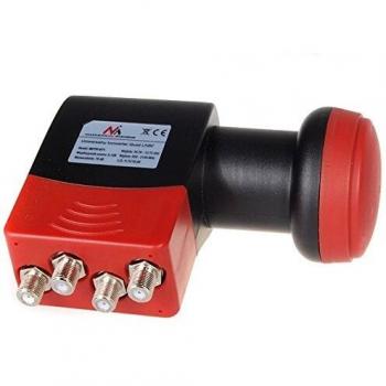 Maclean MCTV-671 - Convertidor de señal satélite LNB 4 salidas Quad High Gain