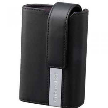 Sony WG - Funda de cuero para cámara compacta, color negro