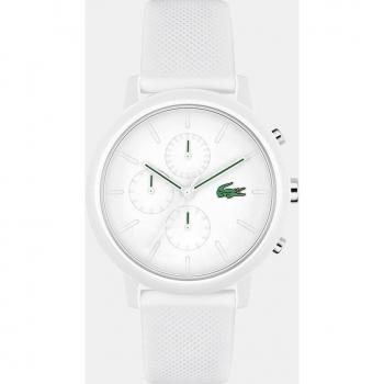 Reloj de hombre Lacoste 12.12 x Chrono 2011246 de silicona blanco