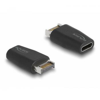 Adaptador USB 3.2 Tipo A Macho a Tipo C Hembra - Negro, Data y Video