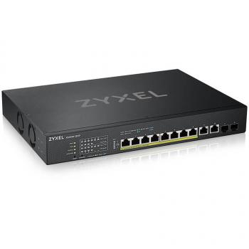 Zyxel XS1930-12HP-ZZ0101F Managed L3 10G Ethernet Network Switch with Power over Ethernet (PoE), Black