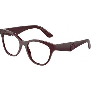 Dolce & Gabbana DG3371 3091 Women's Panthos Bordeaux Eyeglasses