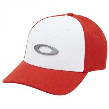 Oakley Tincan White/Red Cap for Men S-M