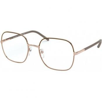 Prada PR56WV 02H1O1 54-19 Square Brown Eyeglasses for Women