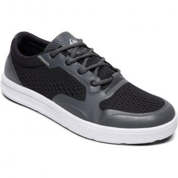 Zapatilla Casual de Hombre Quiksilver Amphibian Plus II en Tela Negra, Gris y Blanca EU 40