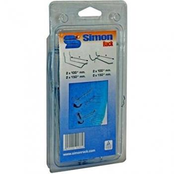 SimonRack 90320000038 - Blíster de 8 ganchos dobles