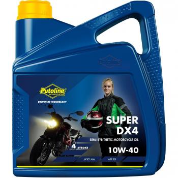 Aceite de motor para moto 4T semi-sintético Putoline Super DX4 0W-40 4L