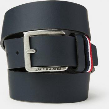 Jack & Jones Classic Men's Leather Belt - Navy Blue, 95 cm